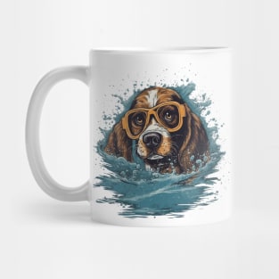 Swimming dog Mug